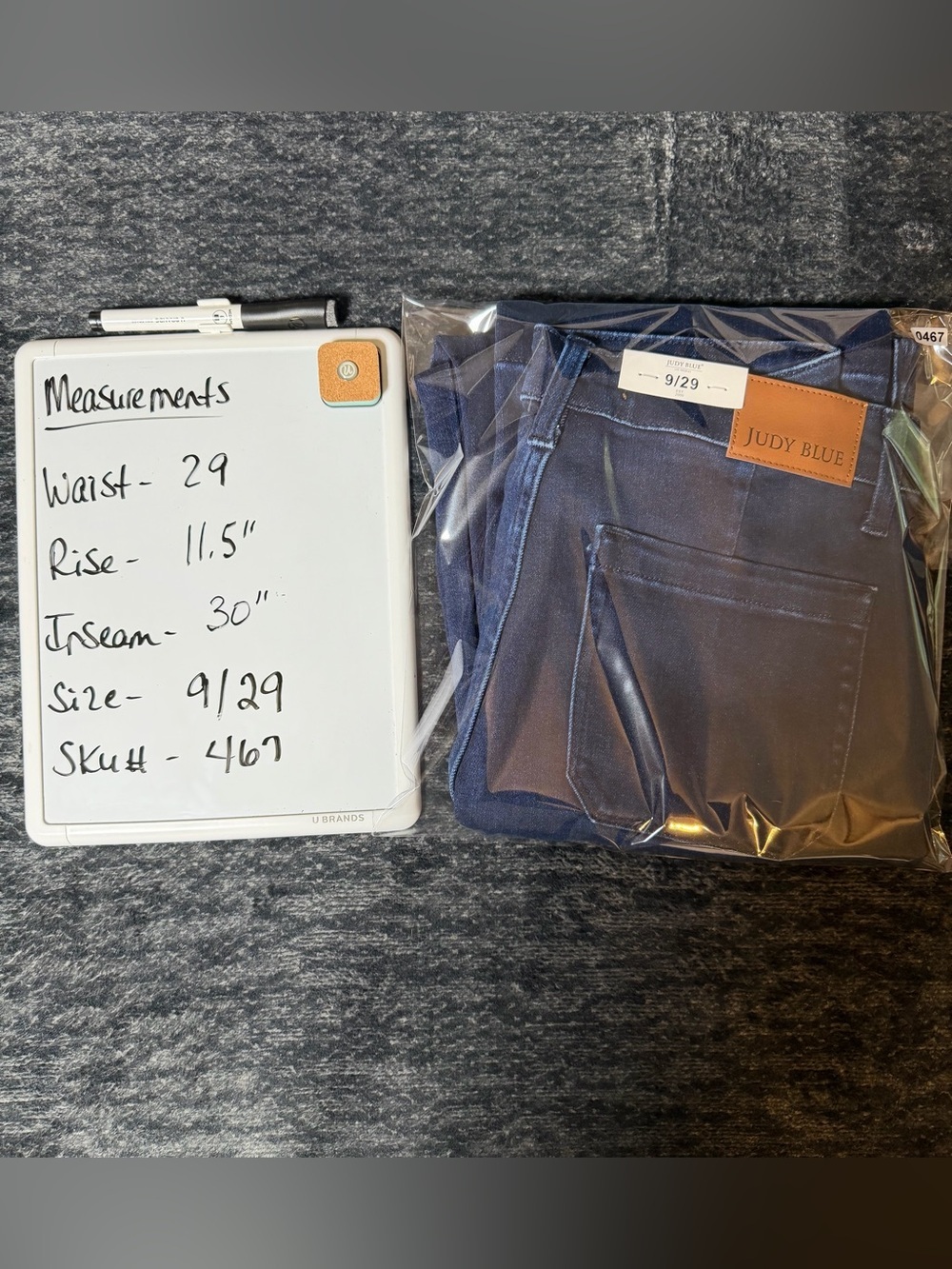 Judy Blue High Rise Straight Leg Utility Jeans Dark Wash 9/29 NWT - Picture 9 of 9